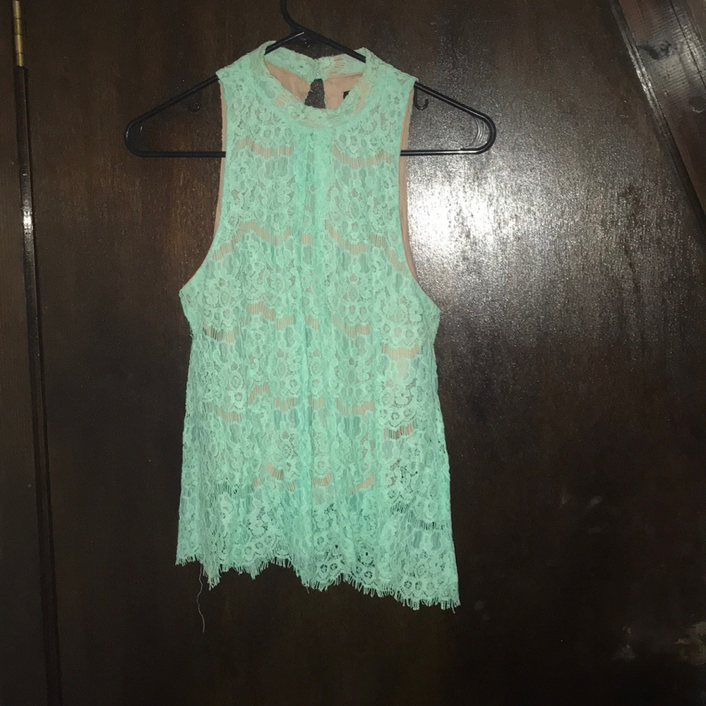 Cute high neck dressy tank top